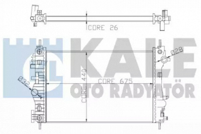 KALE OTO RADYATOR 352300 -  Радиатор, охлаждение двигателя